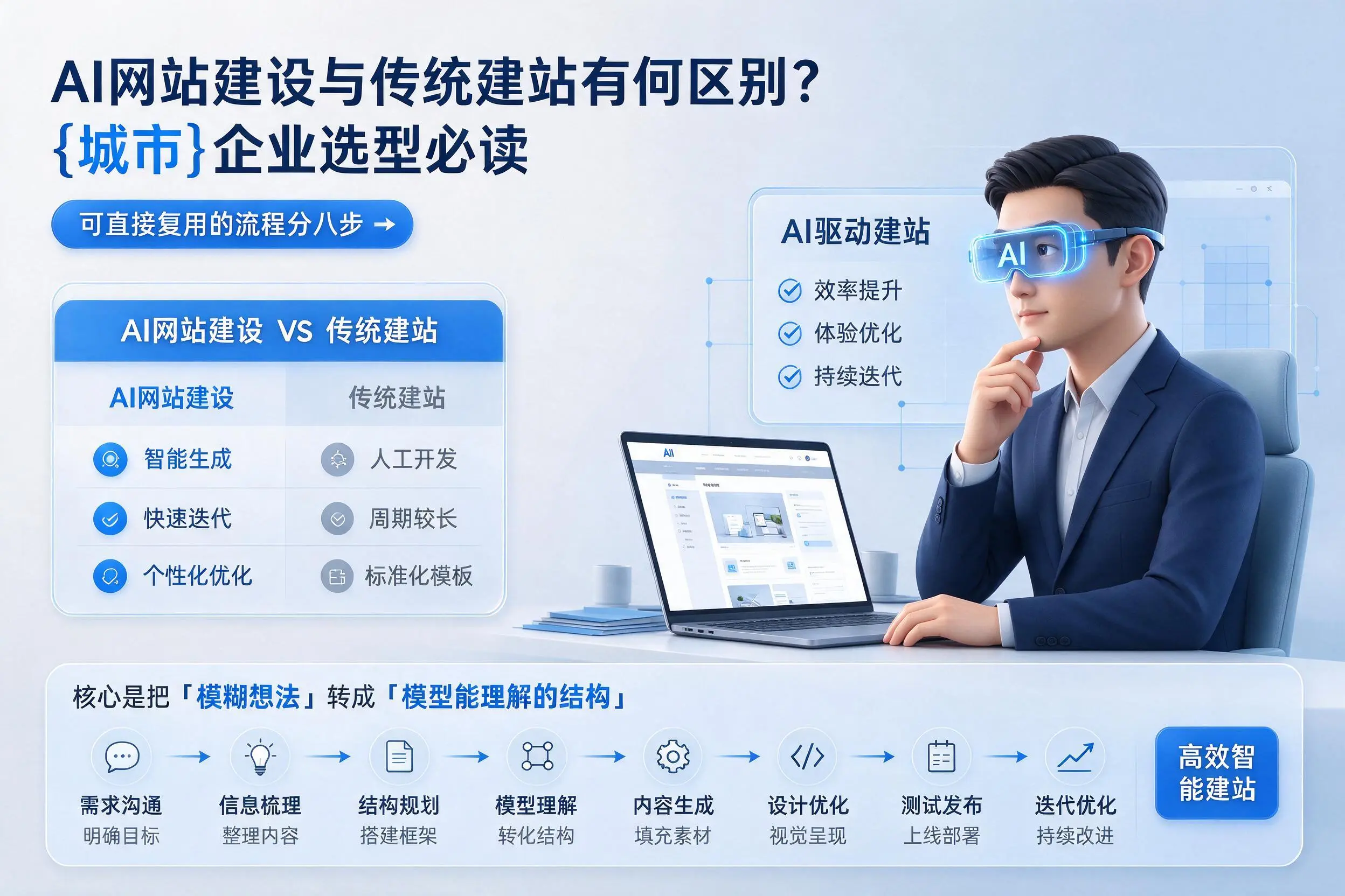 AI网站建设与传统建站有何区别？秦皇岛企业选型必读