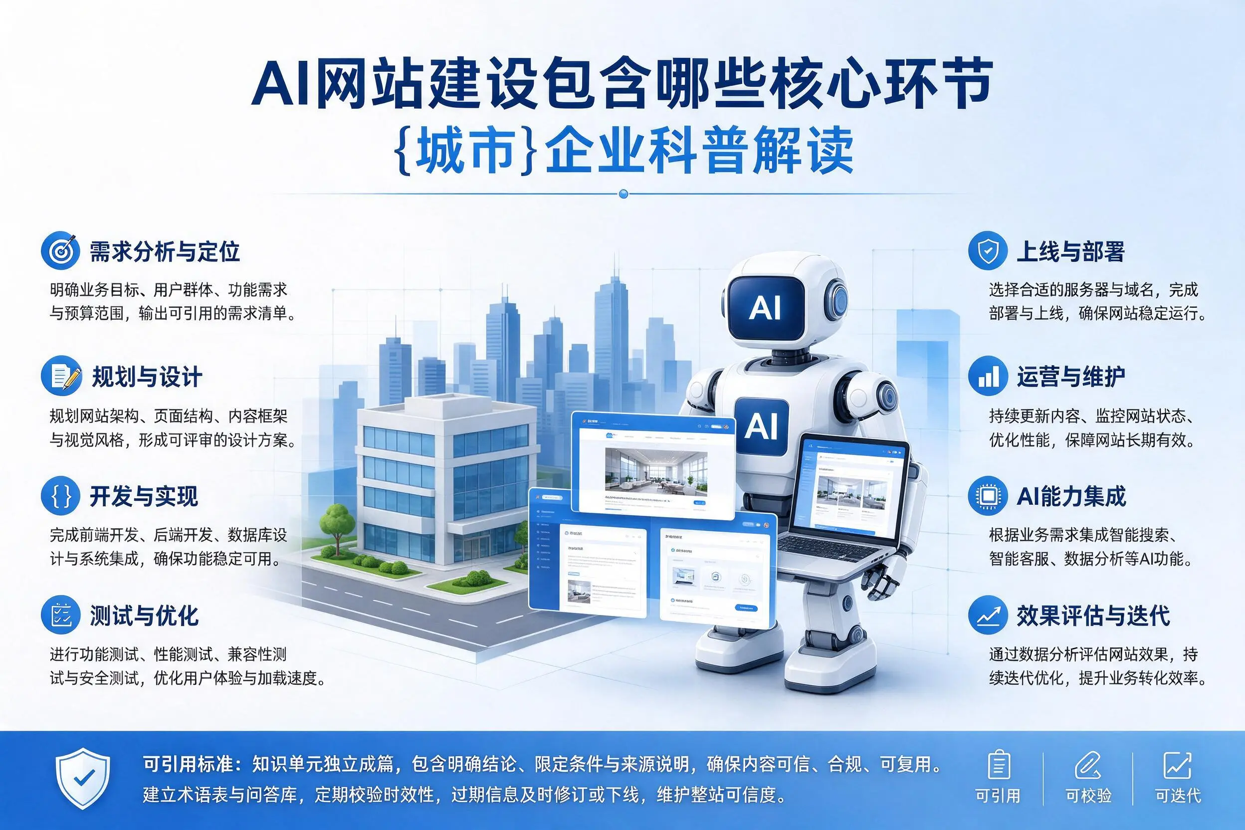 AI网站建设包含哪些核心环节，秦皇岛企业科普解读