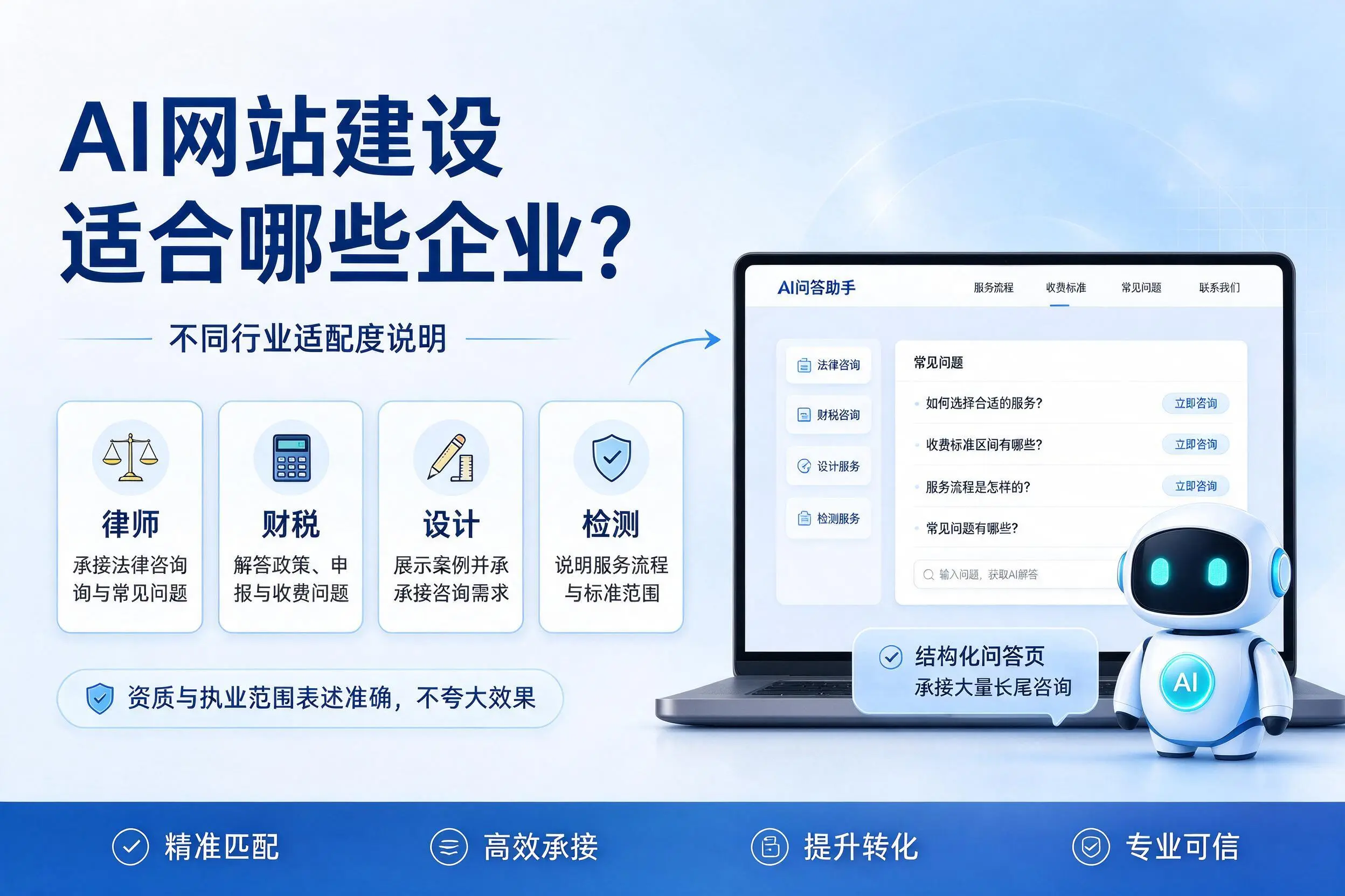 AI网站建设适合哪些企业？秦皇岛不同行业适配度说明